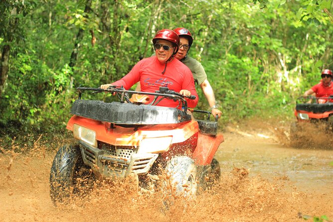 ATV Tour from Tulum or Riviera with Ziplines and Cenote Swim Day - Entering the Cenote and Underground Cave