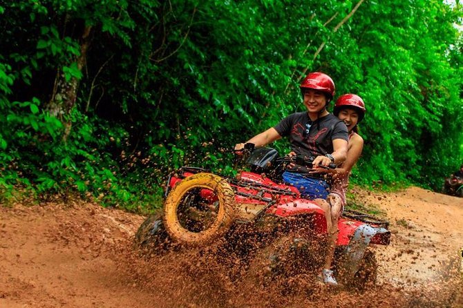 ATV Tour with Cenote swim, Ziplines, Transportation and Lunch Included - Ziplines over the trees