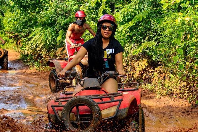 ATV Tour with Cenote swim, Ziplines, Transportation and Lunch Included - The ATV ride: muddy fun with modest scenery