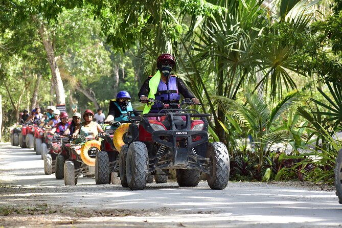 ATV Tour Zipline and Explore 2 Hidden Cenotes - ATV riding and the zipline course