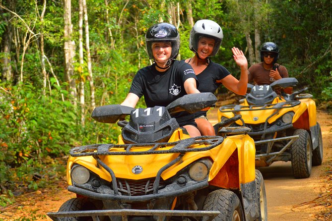 ATV Xtreme and Zipline Adventure from Riviera Maya - Ziplining above the rainforest