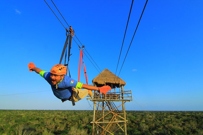 ATV Xtreme and Zipline Tour from Cancun - Seven zipline towers above the trees