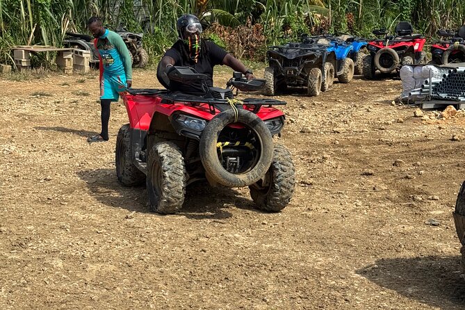 ATV, Zipline and Rick’s Cafe from Montego Bay with transportation - The zipline: a short thrill with stairs first