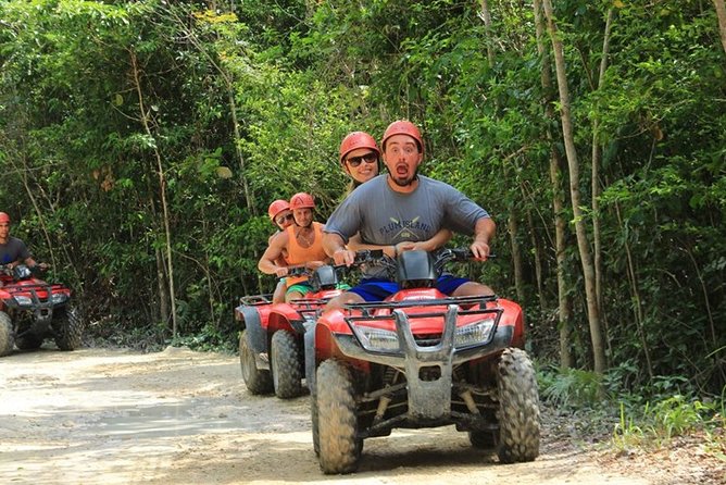 Atv, Zipline , Cenote & Lunch from Playa del Carmen - Ziplining above the treetops