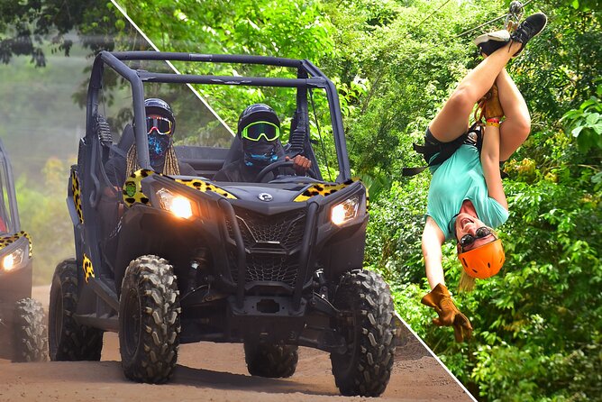 ATV, Ziplines & Cenote with Transportation - ATV riding through the Mayan jungle