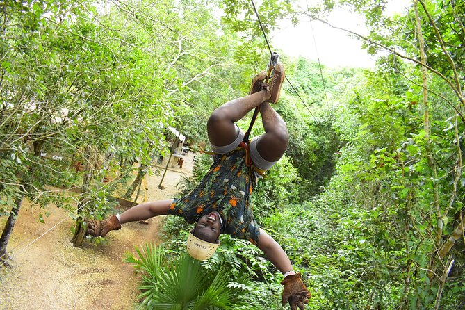 ATV, Ziplining & Cenote Tour, Transportation & Tequila Tasting - ATV riding through the jungle