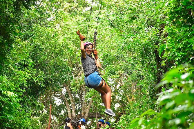 Atvs, Ziplines and Cenote from Cancun or Riviera Maya snack and water included - Swimming in a Sacred Cenote