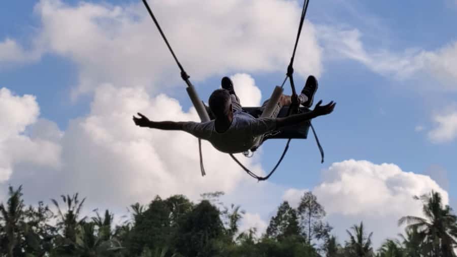 Bali: ATV Rafting Zipline Swing &Sky Bike in Ubud Rice Field - Zipline, sky bike, and swing above the rice fields