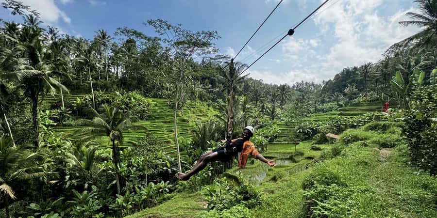 Bali/Ubud: Swing, Zipline & SkyBike Rice Terrace Adventure - A quieter Ubud alternative to the famous swings