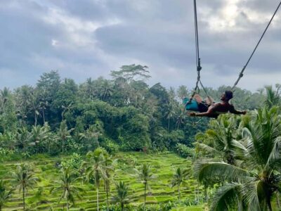 Ubud: Swing, Zipline & SkyBike Rice Terrace Adventure