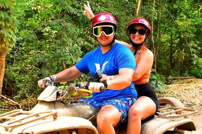 Best Adrenaline Rush in Cancun: ATV, Zip Lines, Cenote, Lunch! - ATV trails bring the dust and noise