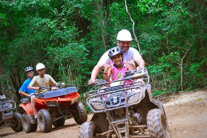 Best ATV & Mavericks Experience in Cancun + Cenote + Zip Lines - Cooling off at Cenote La Noria
