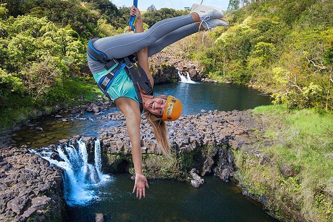 Big Island 9-Line Zipline Experience Plus Private Waterfall Swim - Nine ziplines over Umauma’s tropical valleys