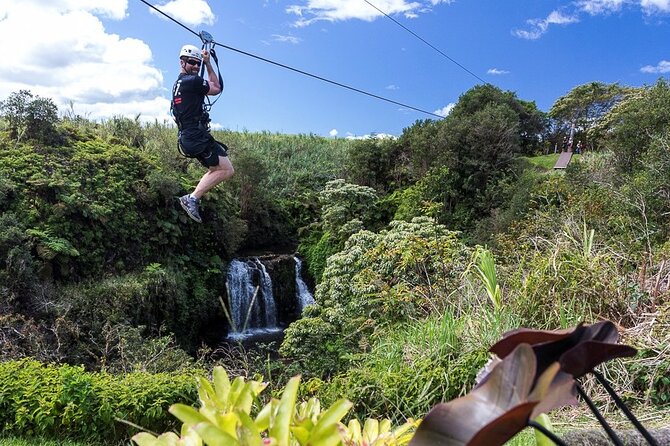 Big Island Zipline Tour Near Akaka Falls (250-ft Waterfall!) - Seven lines from a gentle start to a waterfall flight