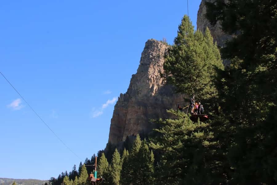 Big Sky: Classic Guided Zipline Tour (1-2 Hours) - Your first platform, 50 feet above the ground