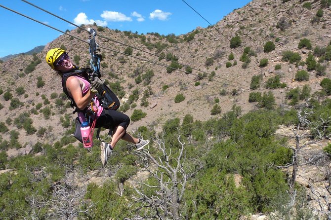 Bighorn Sheep Canyon Raft and Zipline - Class III Rapids, 9 Zip Lines, & lunch - Nine lines above the Royal Gorge plateau