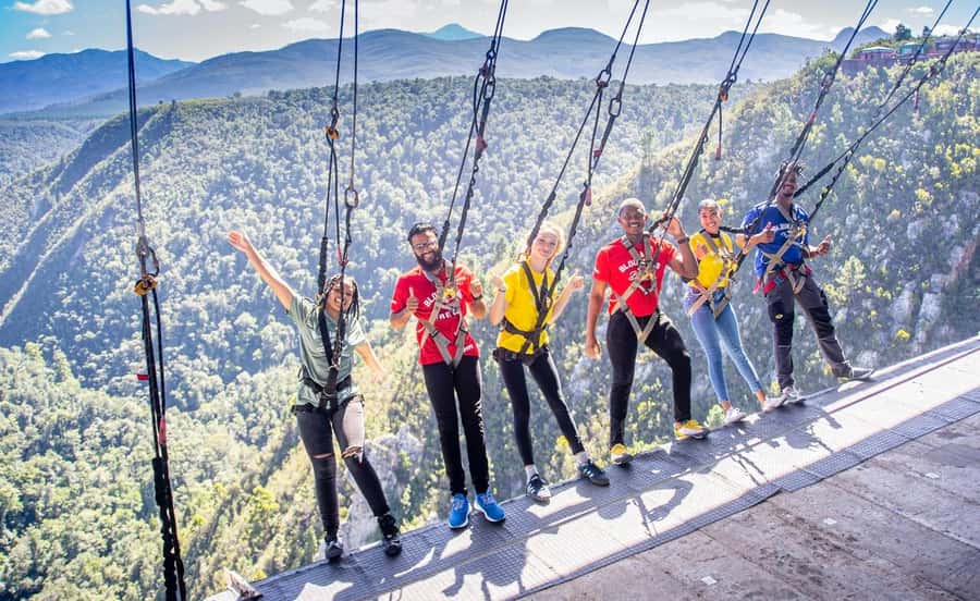 Bloukrans Bridge: Zipline, Hangout, and SkyWalk Adventure - The Hang Out Zone and the view below