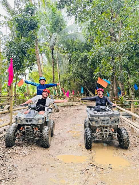 Boracay: ATV, Sky Bike and Zipline Adventure with Pickup - ATV ride over rough trails and muddy paths
