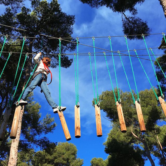 Bosc Aventura Salou: Extreme Ziplines - The training course gets you moving safely