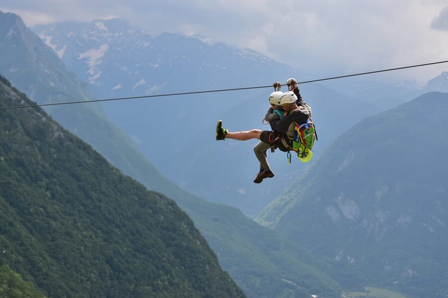 Bovec: Panoramic Zipline Tour - A small practice line before the real course