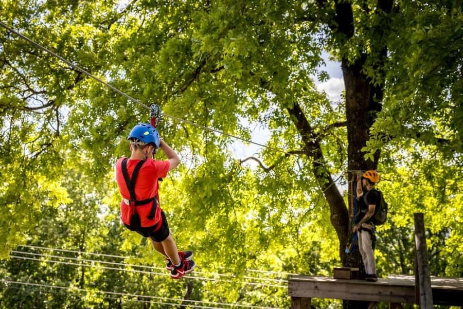 Branson: Zipline Canopy Tour - The short hike to the first platform