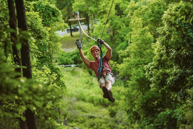 Bransons Best Zipline - Great Woodsman Canopy Tour - What the course feels like for families