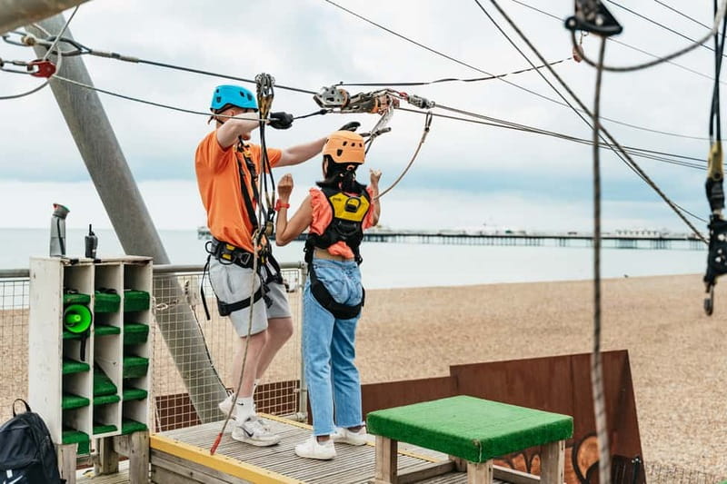 Brighton: Zip Wire Experience Ticket - Prepare for the landing jolt