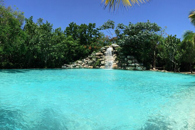 Buggy Adventure, Zipline Mega Splash and Waterfall Pool at Bavaro Adventure Park - The Mega Splash zipline