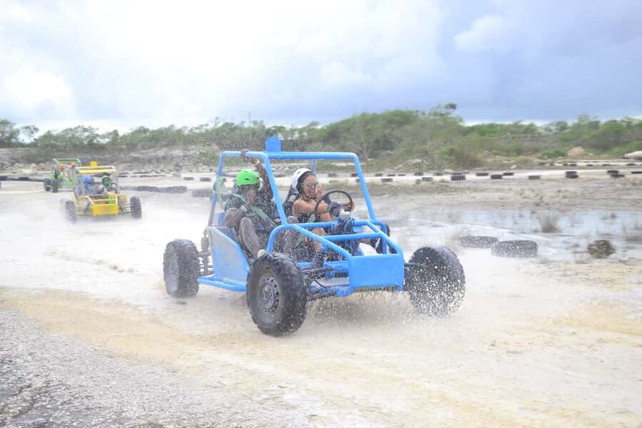 Buggy Ride, Zipline Splash & Waterfall Pool Combo with Lunch - Buggy time on the abandoned mine circuit