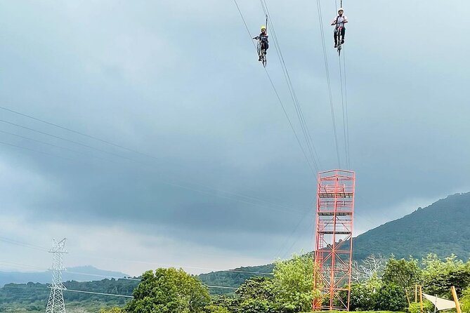 Cafe Albania Bike Zipline, Rainbow Slide, Wings Swing, Hotsprings - Cafe Albania: three attractions, one busy hour and a half