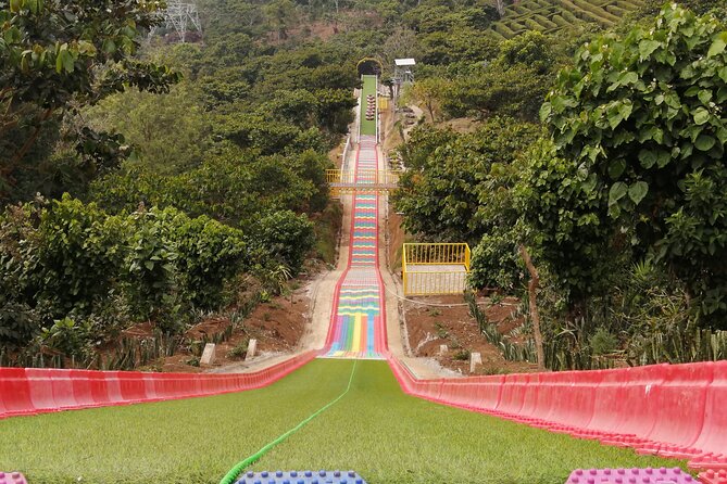 Cafe Albania Bike Zipline, Rainbow Slide, Wings Swing, Hotsprings - What the Cafe Albania stop does well, and where it falls short