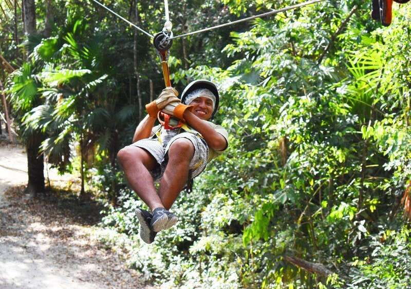Cancun: Amazing Horseback Riding Tour, Cenote, Zipline & ATV - Ziplines above the jungle