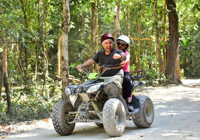 Cancun: Amazing Horseback Riding Tour, Cenote, Zipline & ATV - A cool swim in a sacred cenote