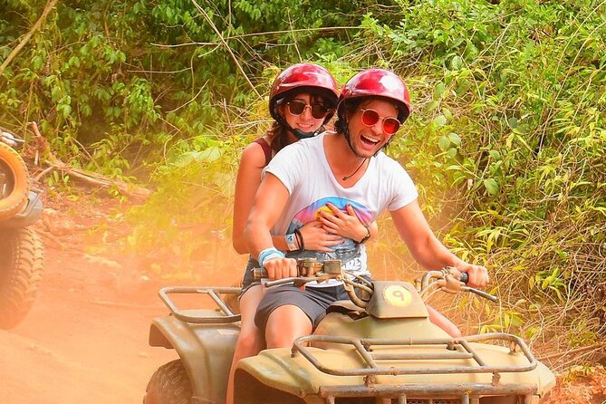 Cancun ATV Jungle Adventure, Ziplines, Cenote and Tequila Tasting - Three zipline flights through the trees