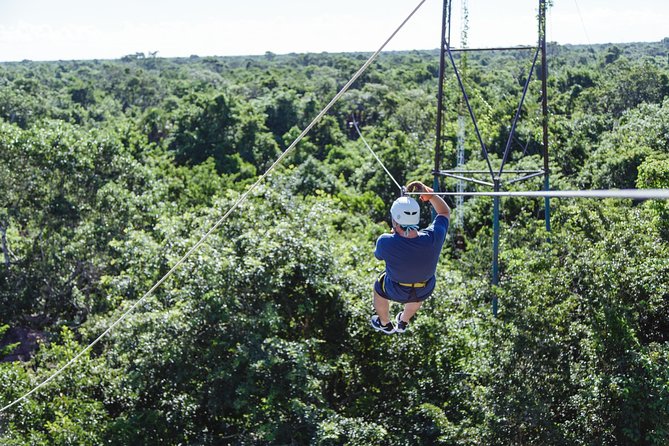 Cancun Extreme Zipline Canopy Tour - Getting fitted for the jungle lines