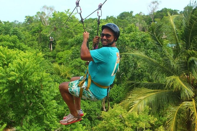 Cancun Off-road: ATVs trip, Ziplines, Cenote swim & Tasty Snacks - Ziplines and bridges change the view