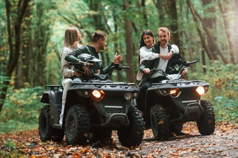 Cancun: Tropical ATV Tour with zip lines and swimming in Cenote - From Cancun hotels to the Selvatica jungle