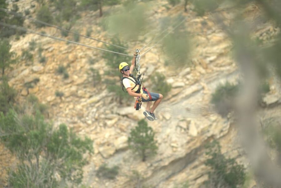 Cañon City: Royal Gorge 11-Line Extreme Zipline Experience - The climb to the tower takes real effort