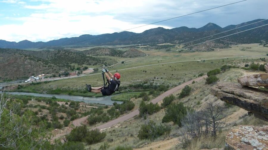 Cañon City: Royal Gorge 11-Line Extreme Zipline Experience - The final 1,200-foot race and seven-story tower