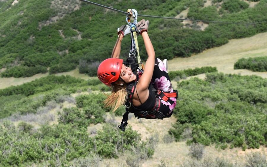 Castle Rock: The EDGE Zipline Tour - Getting high above Castle Rock