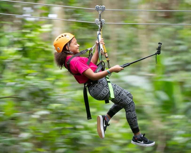 Castries, St. Lucia - Adrenaline Zipline - The views from La Sorcière Mountain