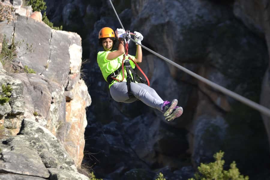 Ceres: Ziplining in the Mountains - The views, rocks, and small-town setting