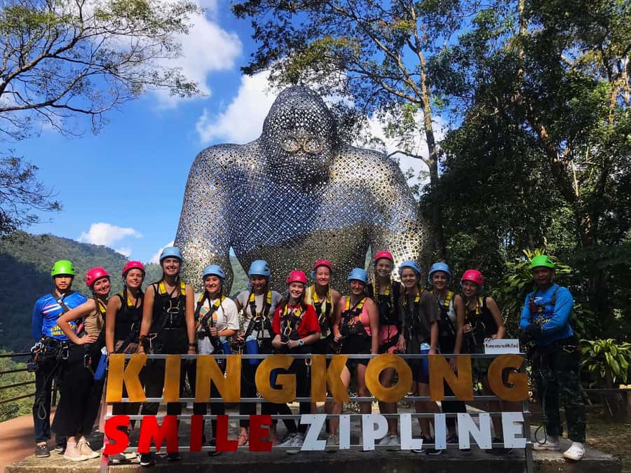Chiang Mai: Kingkong Smile Zipline with Lunch and Transfers - Flying above Chiang Mai’s mountain forest
