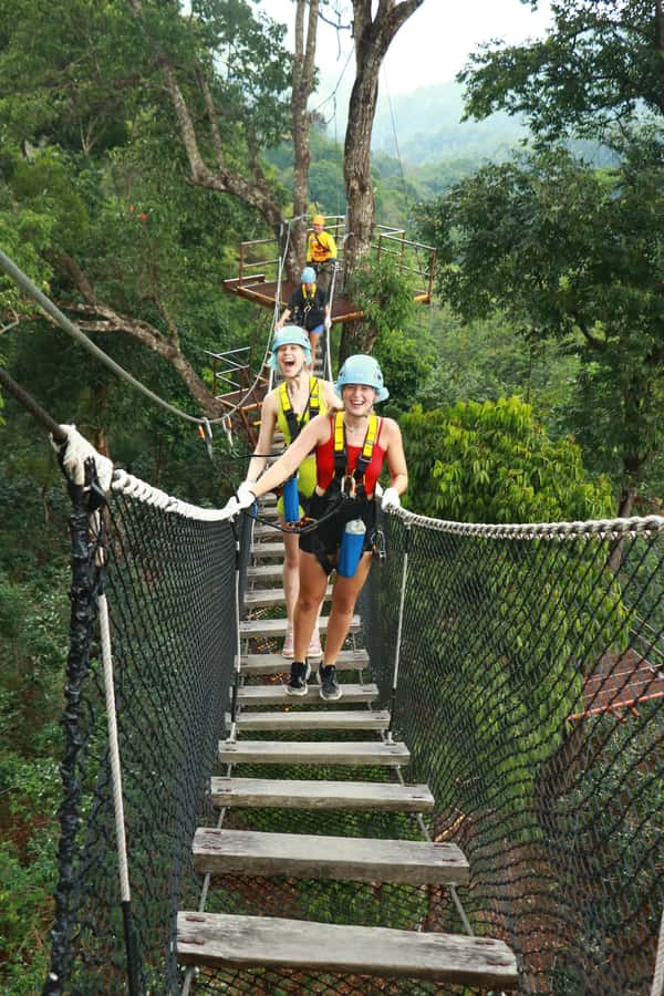 Chiang Mai: Kingkong Smile Zipline with Lunch and Transfers - Safety training before the first platform
