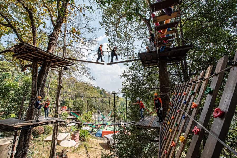 Chiang Mai: Pongyang Jungle Coaster & Zipline with Transfer - Ziplining above the Chiang Mai forest