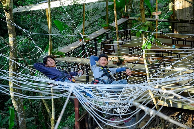 Chiang Mai Sky Hawk Zipline Adventure in the Jungle Canopy - The safety setup and physical effort