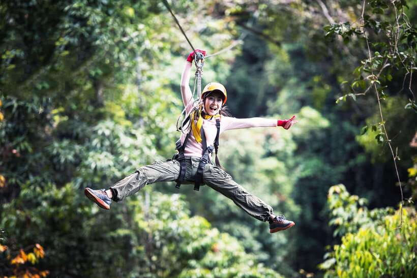 Chiang Mai: Sky Hawk Zipline Adventure With Optional ATV - Flying above Chiang Mai’s forest
