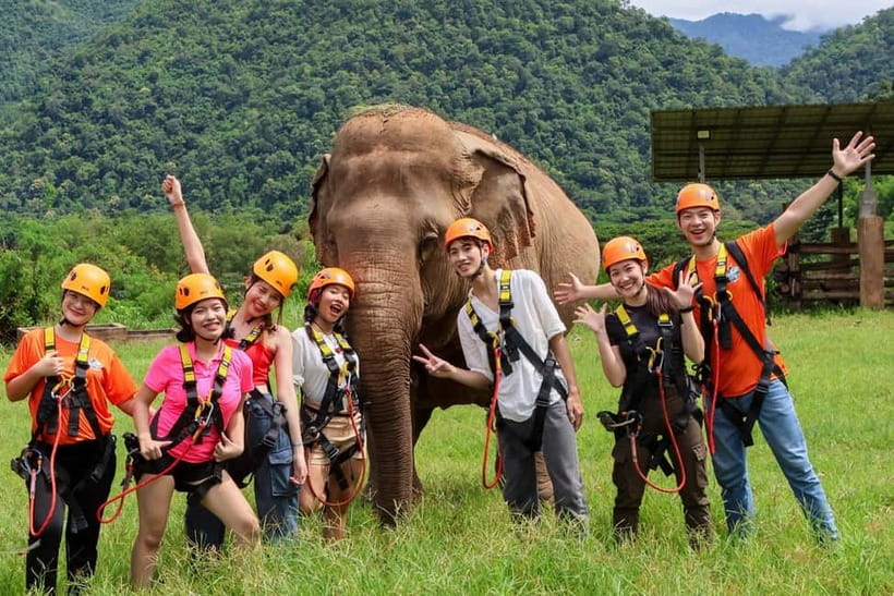 Chiang Mai: Tarzan ATV Ride Optional Zipline & Elephant Tour - Feeding and bathing elephants with a lighter touch