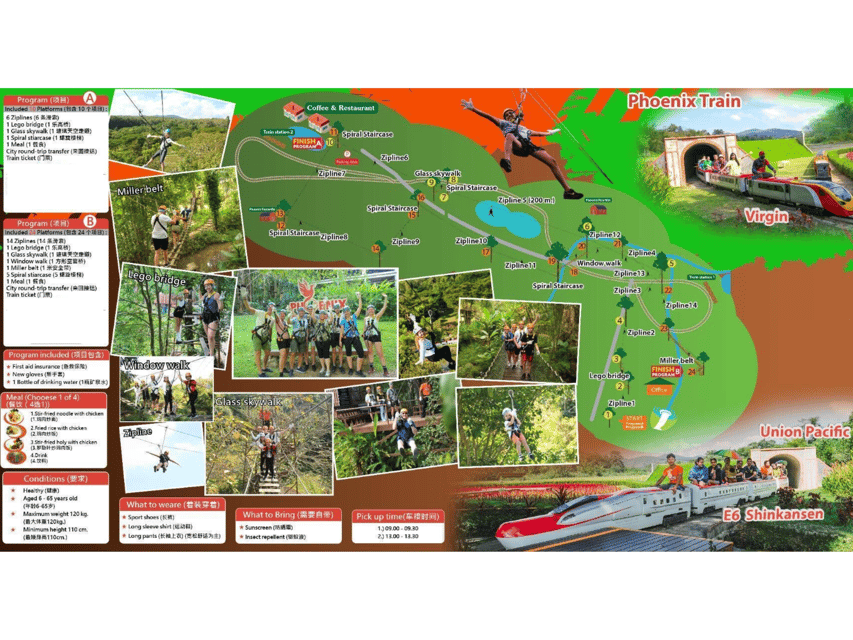 Chiang Mai: Zipline adventure with lunch & city hotel pickup - From Chiang Mai city to the Mae Rim trees