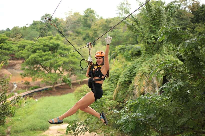 Chiang Mai: Zipline & High Rope Park with Lunch & Transfer - Who should take the longer zipline or rope course?